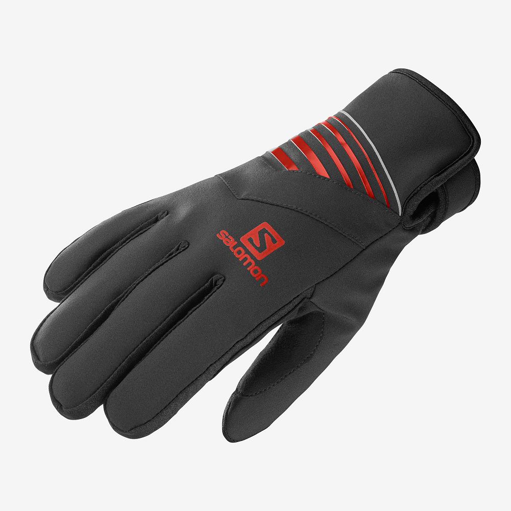 SALOMON RS WARM U Philippines - Men's Gloves - Black | 816324-MWB